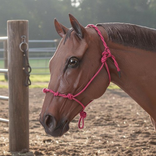 Rope halter braided crown - rope,