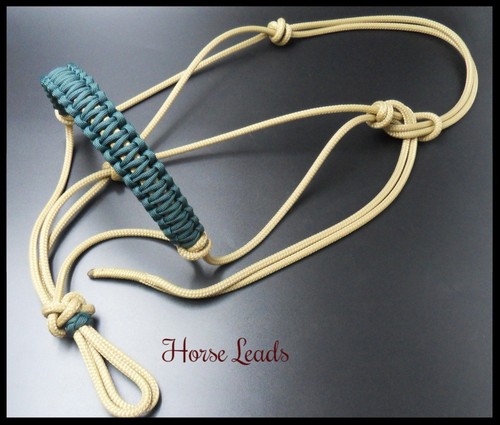 Full hand knotted rope halter - full,