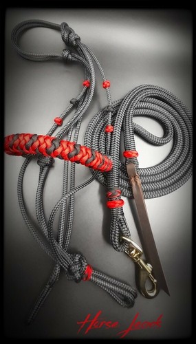 12ft lead rope - halter, natural