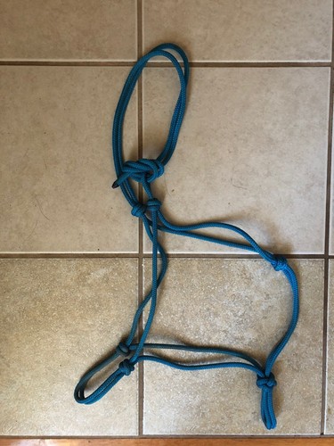 Horse rope halter natural - rope,